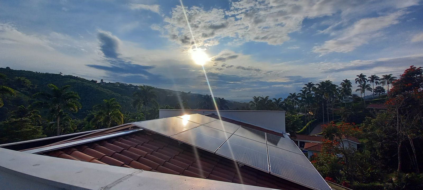 Paneles solares, Residencia en Pereira