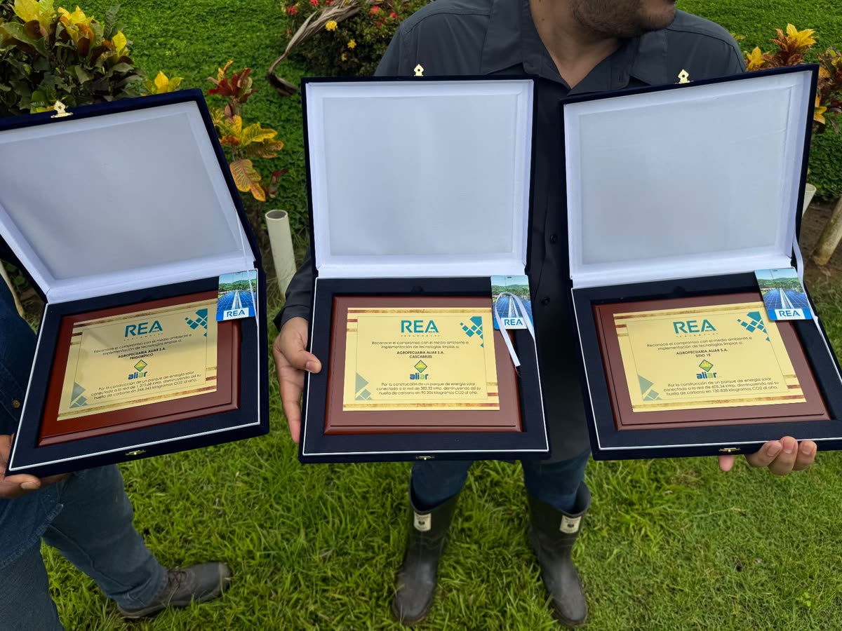 Entrega de placa conmemorativa · Aliar