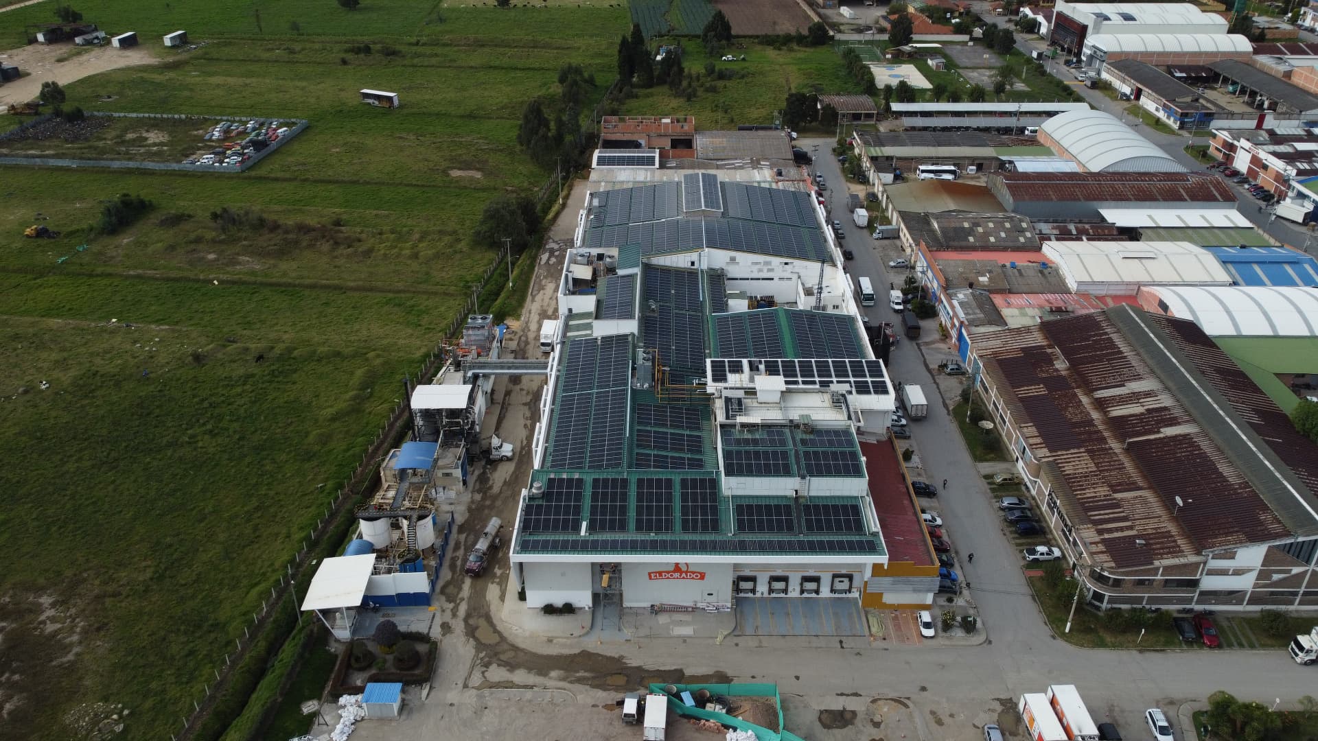 Paneles solares, Inversiones El Dorado - Planta de Beneficio